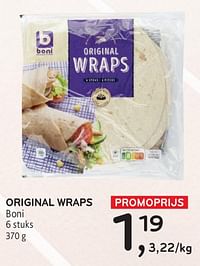 Original wraps boni-Boni