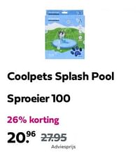 Coolpets splash pool sproeier 100-Coolpets