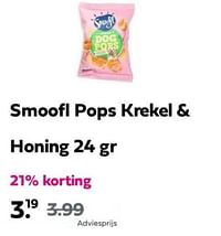 Smoofl pops krekel + honing 24 gr-Smoofl