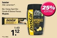 Energy sport bar - cereals + banana flavour-Isostar