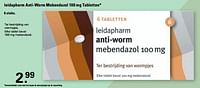 Leidapharm anti-worm mebendazol 100 mg-Leidapharm