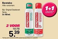 Original deodorant spray-Borotalco