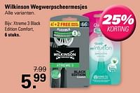 Wilkinson wegwerpscheermesjes xtreme 3 black edition comfort-Wilkinson