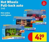 Hot wheels pull-back auto-Mattel