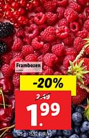 Promoties Frambozen - Huismerk - Lidl - Geldig van 24/07/2024 tot 30/07/2024 bij Lidl