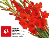 Bouquet de 5 glaïeuls-Huismerk - Auchan