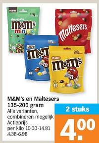 M+m`s en maltesers-Huismerk - Albert Heijn