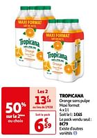 Promoties Tropicana orange sans pulpe - Tropicana - Geldig van 23/07/2024 tot 29/07/2024 bij Auchan