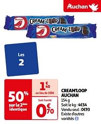 Cream`loop auchan-Huismerk - Auchan