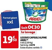 Lessive capsule alpine ariel-Ariel