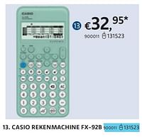 Casio rekenmachine fx-92b-Casio