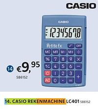Casio rekenmachine lc401-Casio