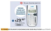 Texas instruments rekenmachine 30xb multiview-Texas Instruments