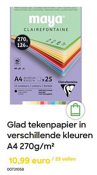 Glad tekenpapier a4-Clairefontaine