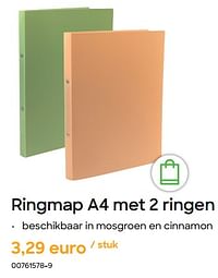 Ringmap a4 met 2 ringen-Huismerk - Ava