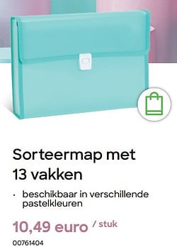 Sorteermap met 13 vakken