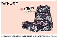 Roxy rugzak shadow swell printed sunny flower-Roxy