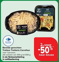 Bereide gerechten traiteur trattoria carrefour 2e voor -50%-Huismerk - Carrefour Express