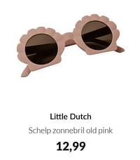 Little dutch schelp zonnebril old pink-Little Dutch