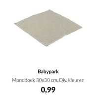 Babypark monddoek-Huismerk - Babypark