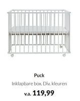 Promoties Puck inklapbare box - Puck - Geldig van 17/07/2024 tot 29/07/2024 bij BabyPark