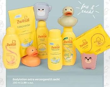 Promoties Bodylotion extra verzorgend + zacht - Zwitsal - Geldig van 17/07/2024 tot 30/09/2024 bij Wibra