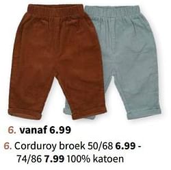 Corduroy broek