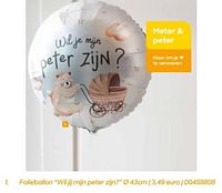 Promoties Folieballon wil jij mijn peter zijn? - Huismerk - Ava - Geldig van 20/07/2024 tot 31/12/2024 bij Ava