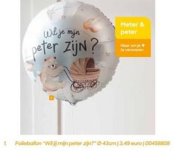 Folieballon wil jij mijn peter zijn?