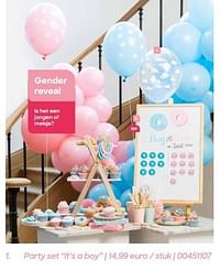 Party set it’s a boy-Huismerk - Ava