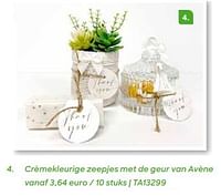 Promoties Crèmekleurige zeepjes met de geur van avène - Huismerk - Ava - Geldig van 20/07/2024 tot 31/12/2024 bij Ava