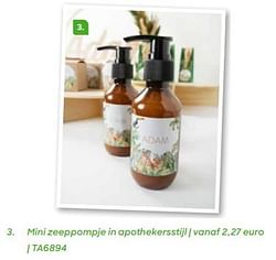 Mini zeeppompje in apothekersstijl