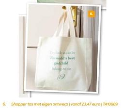 Shopper tas met eigen ontwerp