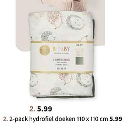 2-pack hydrofiel doeken