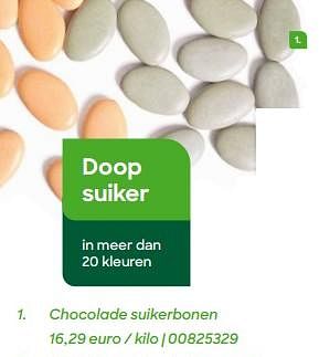 Promoties Chocolade suikerbonen - Huismerk - Ava - Geldig van 20/07/2024 tot 31/12/2024 bij Ava