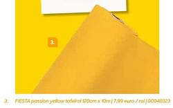 Fiesta passion yellow tafelrol