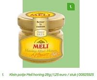 Klein potje meli honing-Meli