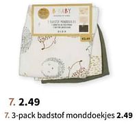 3-pack badstof monddoekjes-B-Baby