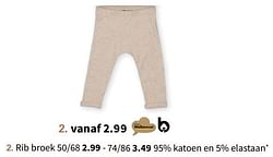 Rib broek