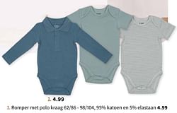 Romper met polo kraag