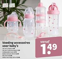 Voeding accessoires voor baby’s set van 2 lepels-Huismerk - Wibra