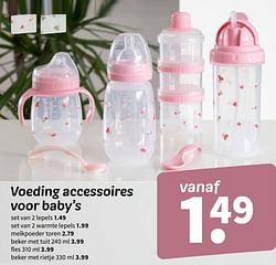 Voeding accessoires voor baby’s set van 2 lepels