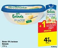 Boter 0% lactose balade-Balade