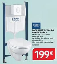 Pack hang wc solido compact 4 in 1-Grohe