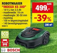 Bosch robotmaaier indego xs 300-Bosch