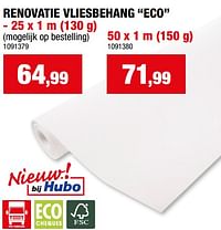 Renovatie vliesbehang eco-Huismerk - Hubo 