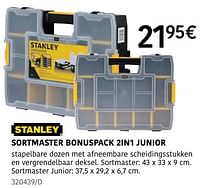 Sortmaster bonuspack 2in1 junior-Stanley