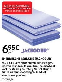 Thermische isolatie jackodur-Jackodur
