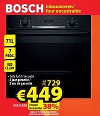 Bosch inbouwoven- four encastrable hba554eb0-Bosch
