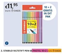 Stabilo viltstift pen 68 pastel-Stabilo